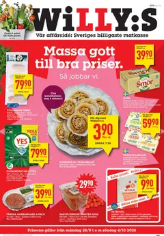 Förhandsgranska reklamblad Willys erbjudanden från butik Willys gäller från 28/09/2026