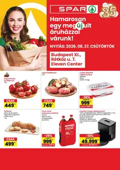 Spar - Spar Bp XI Rétköz utca üzlet újranyitás megtekintése, amely érvényes 2026.08.27.-től