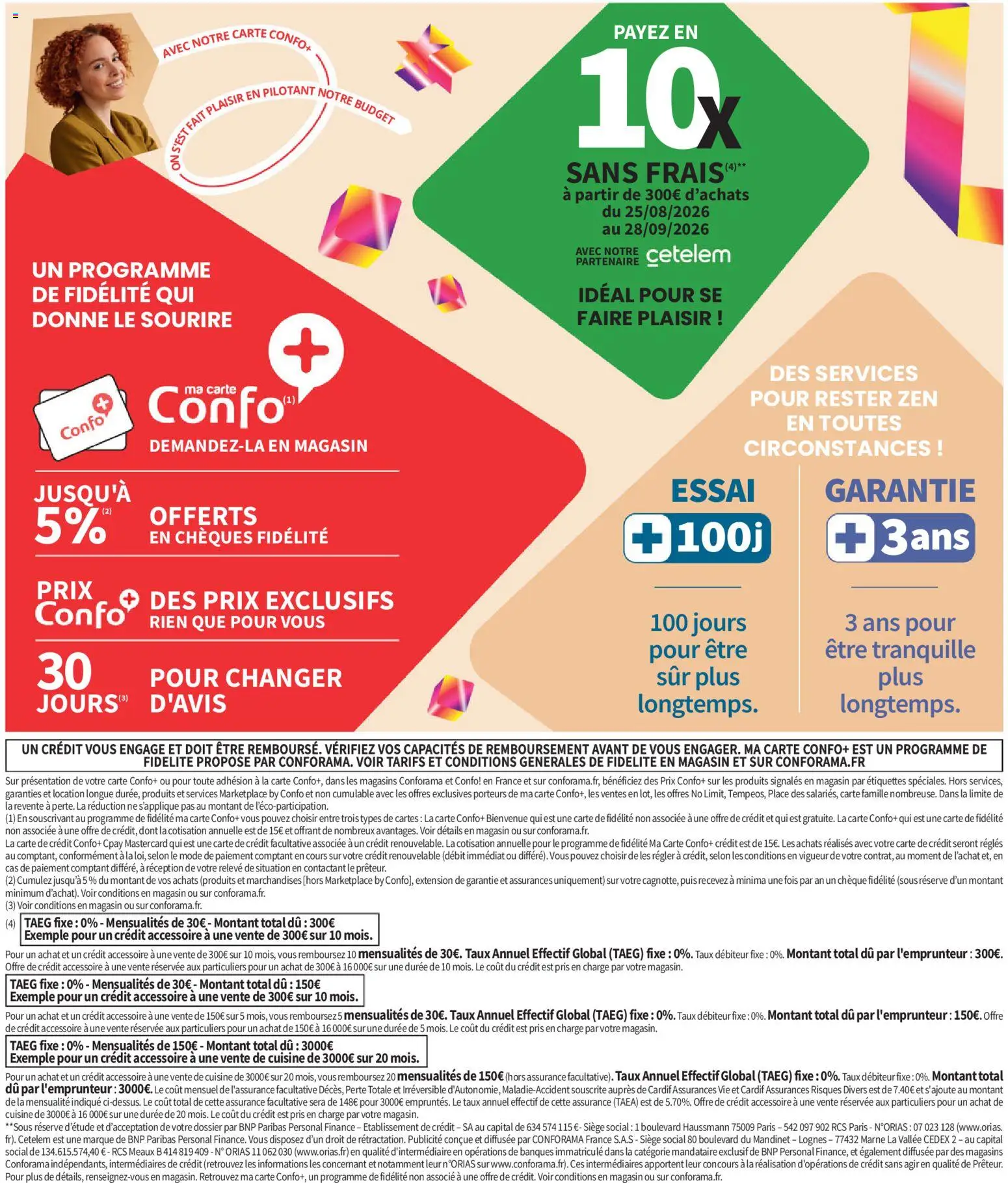 Prévisualisation de Conforama catalogue du magasin Conforama formulaire valide 25/08/2026