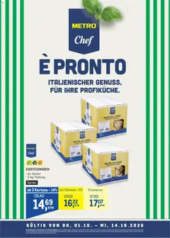 Vorschau der Angebote: Metro Metro angebote Chef Taglierini No 4 gültig ab 01.10.2026