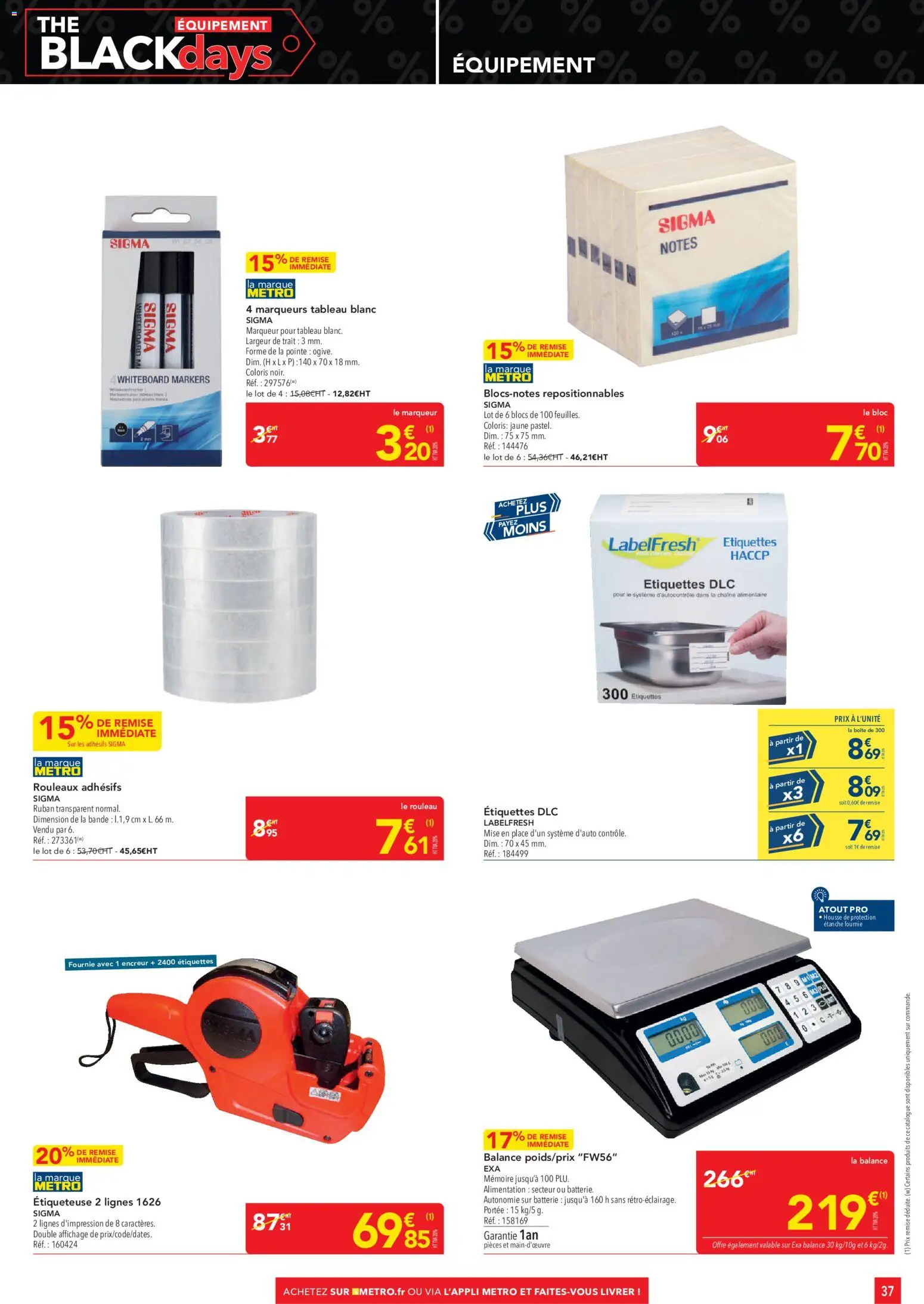 Prévisualisation de METRO Black Friday du magasin METRO formulaire valide 29/10/2026