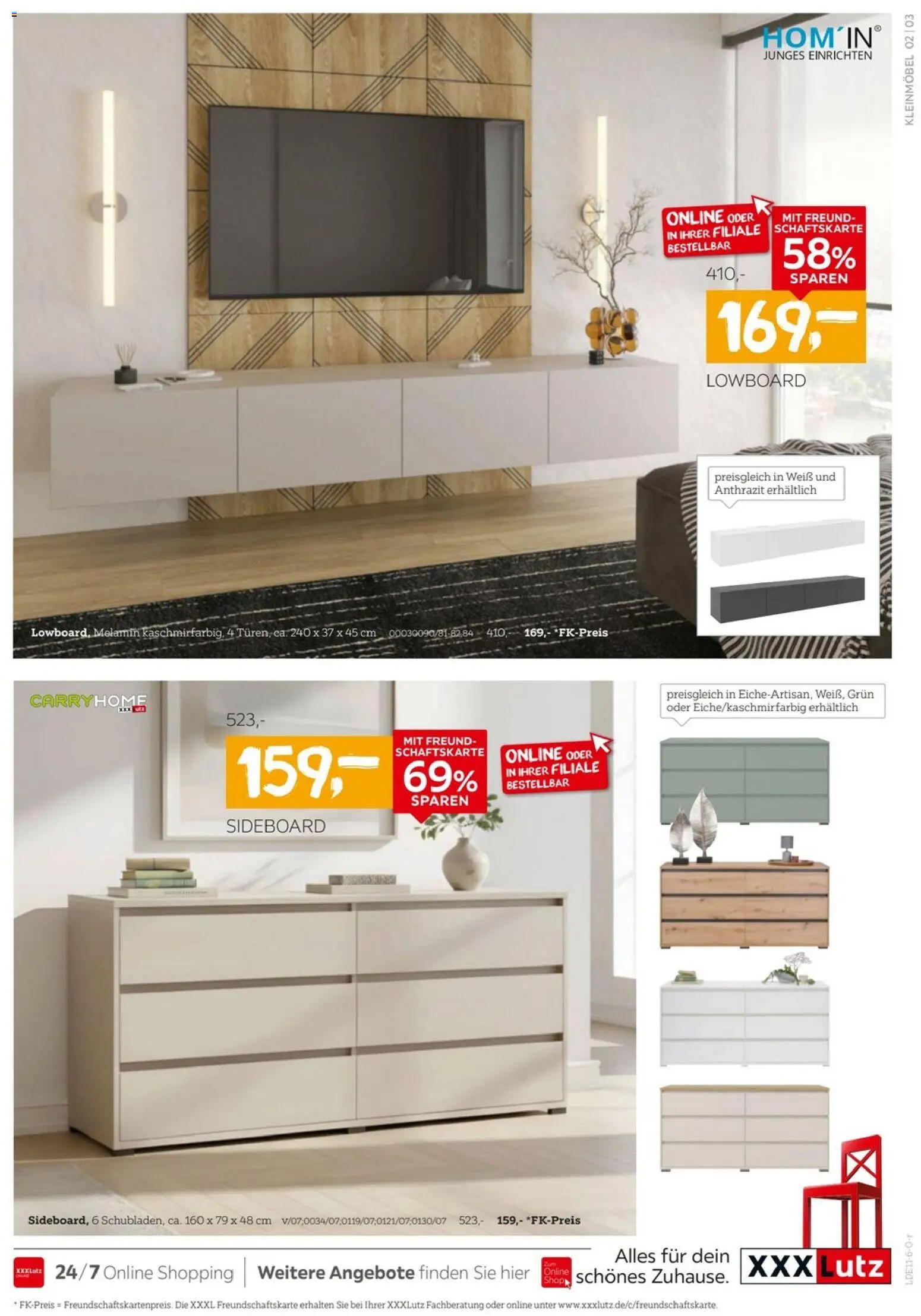 Vorschau von dem Prospekt des Geschäftes XXXLutz, gültig ab dem 24.10.2026 - Sideboard, Lowboard
