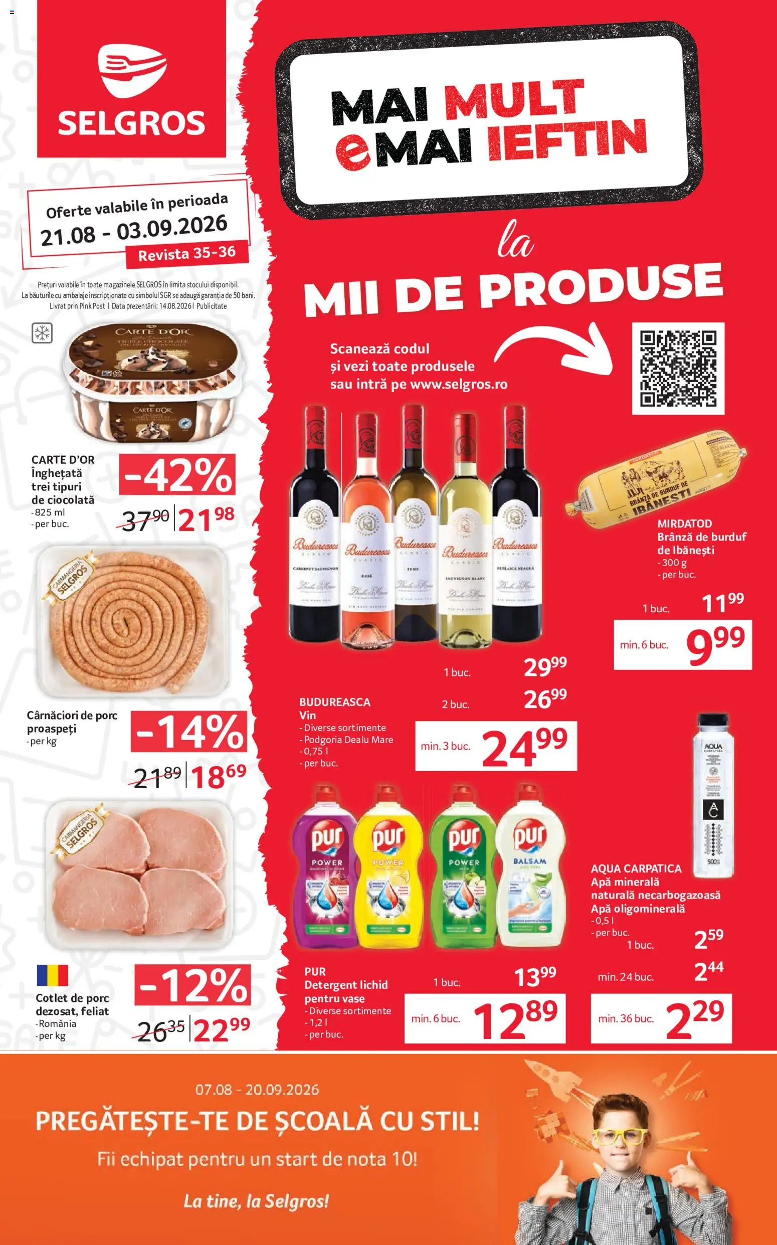 Previzualizarea de cataloage: Selgros Selgros Catalog Magazine Mici valabil de la 21.08.2026