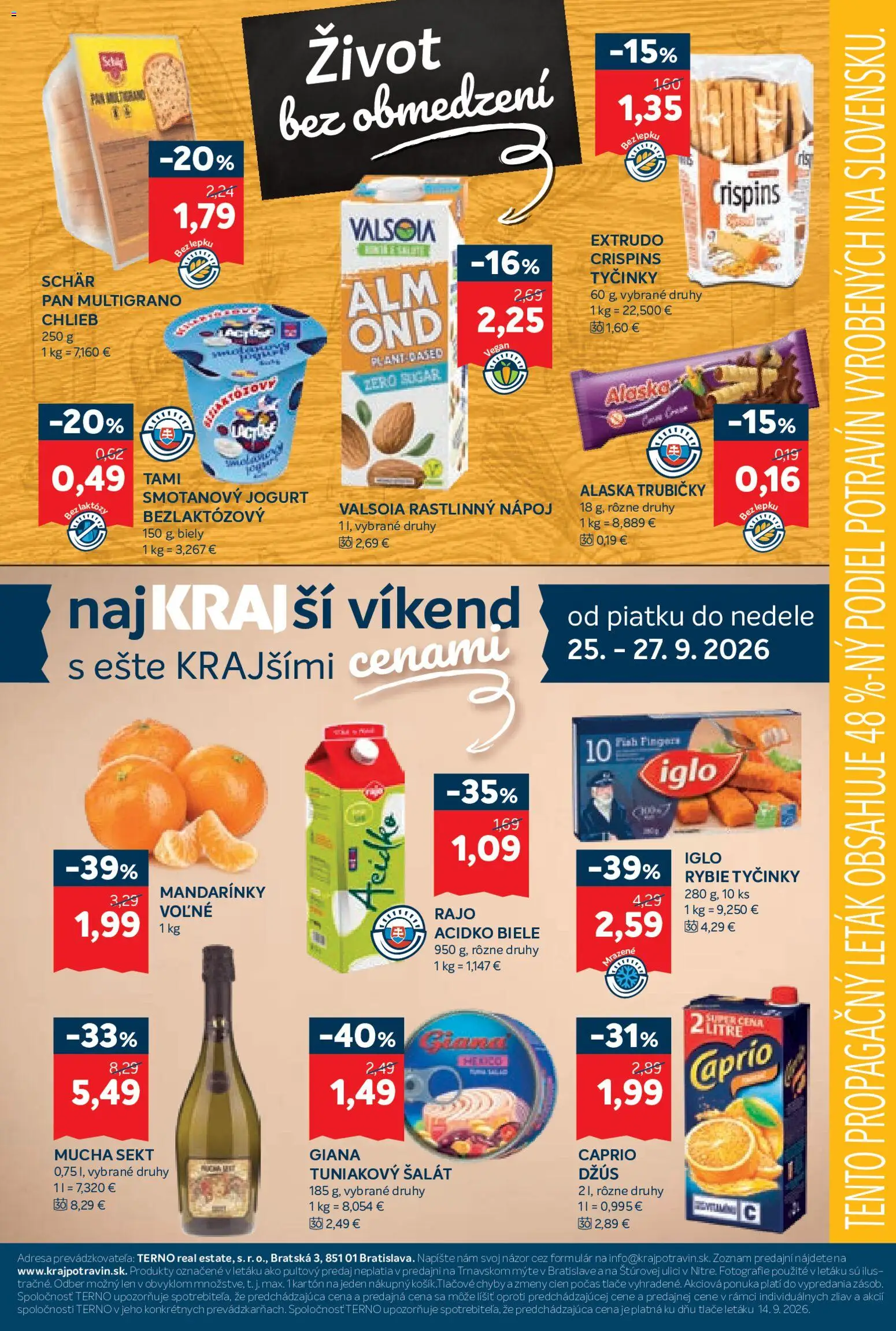 Náhľad Kraj letáku platného od 24.09.2026
