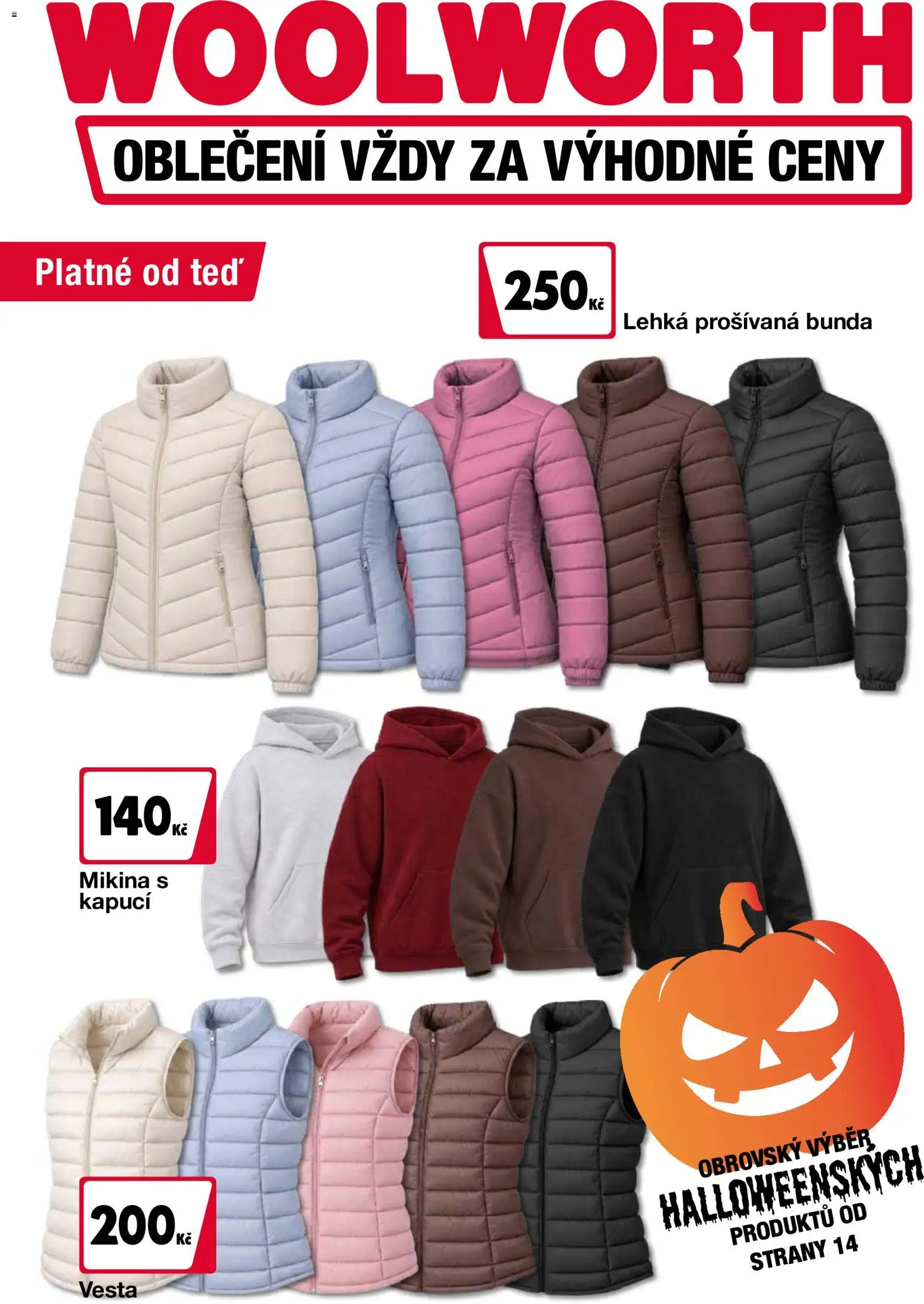 Náhled nabídky: Woolworth Woolworth leták platný od 02.10.2026 - Mikina, Oblečení, Bunda, Vesta