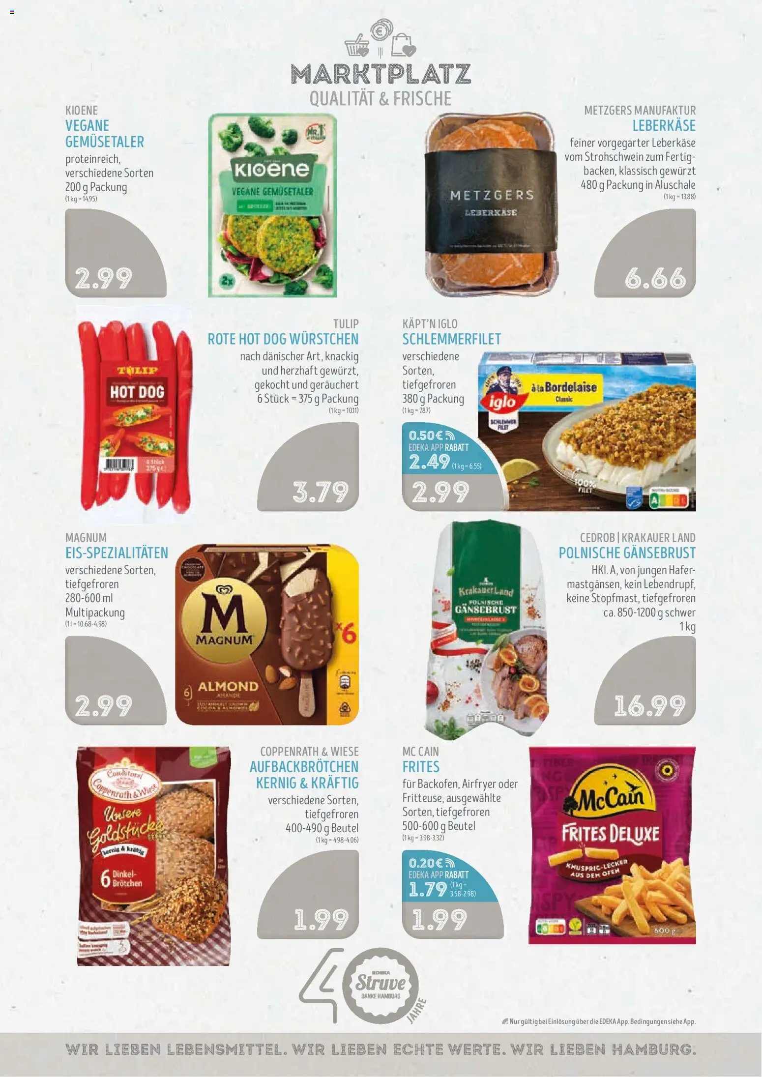 Vorschau von dem Prospekt des Geschäftes Edeka Struve, gültig ab dem 02.11.2026 - Ofen, Iglo, McCain, Leberkase