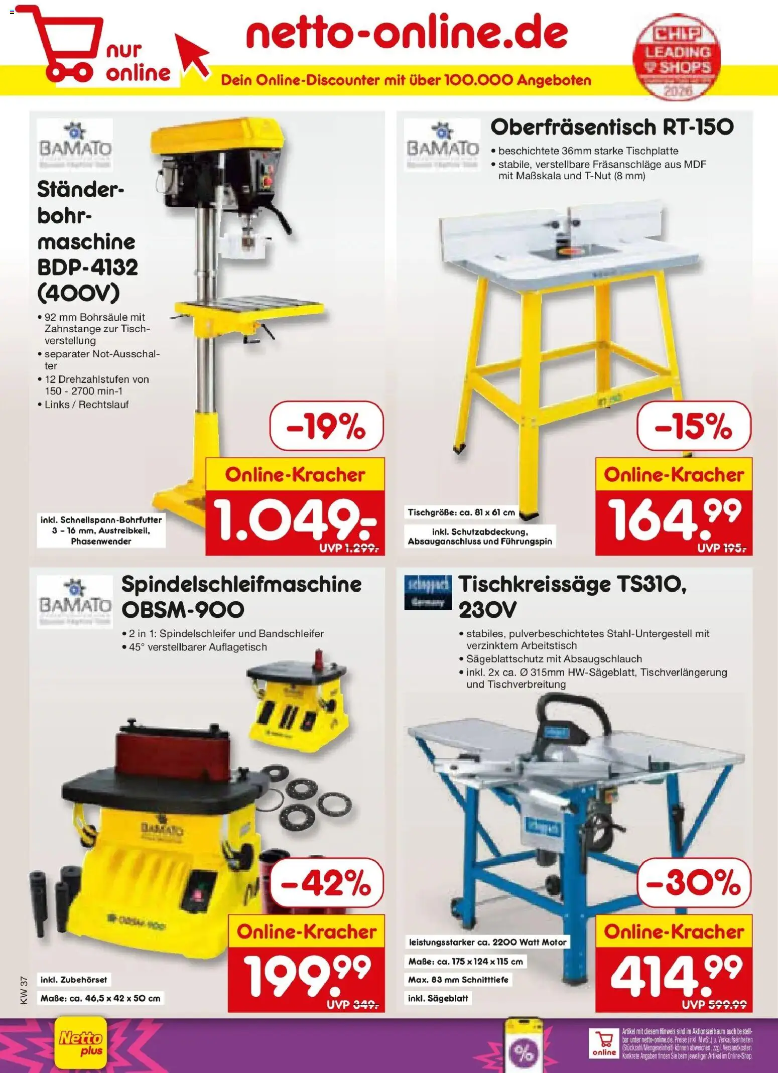 Vorschau von dem Prospekt des Geschäftes Netto Marken-Discount, gültig ab dem 07.09.2026 - Tisch, Arbeitstisch