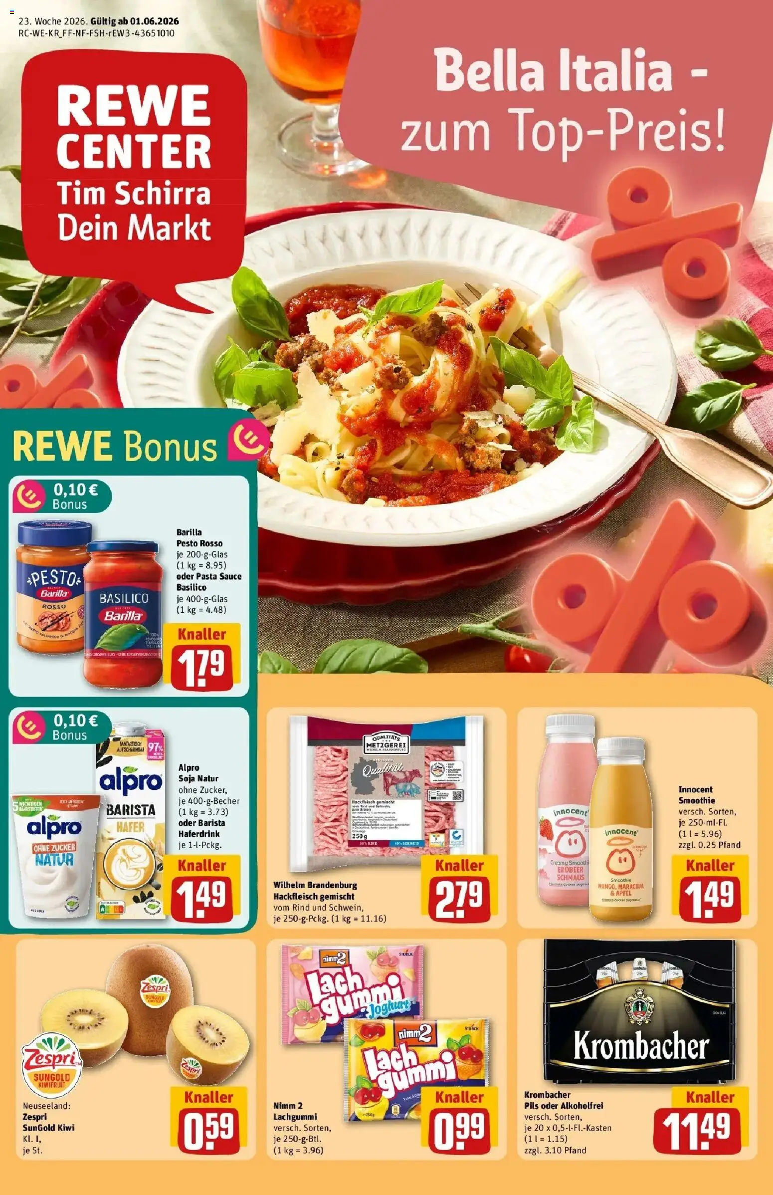 Vorschau von dem Prospekt des Geschäftes Rewe, gültig ab dem 01.06.2026