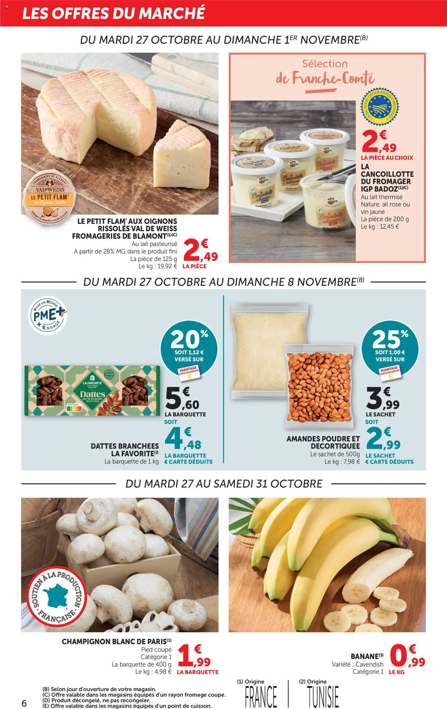 Prévisualisation de bi1 Catalogue du magasin bi1 formulaire valide 27/10/2026 - Fromage, Vin, Cancoillotte, Lait, Oignons, Amandes, Poudre, Ail rose