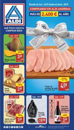 Vista previa del folleto de la tienda Aldi válido desde el 14/09/2026 