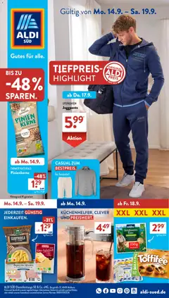 Vorschau von dem Prospekt des Geschäftes Aldi Süd, gültig ab dem 14.09.2026