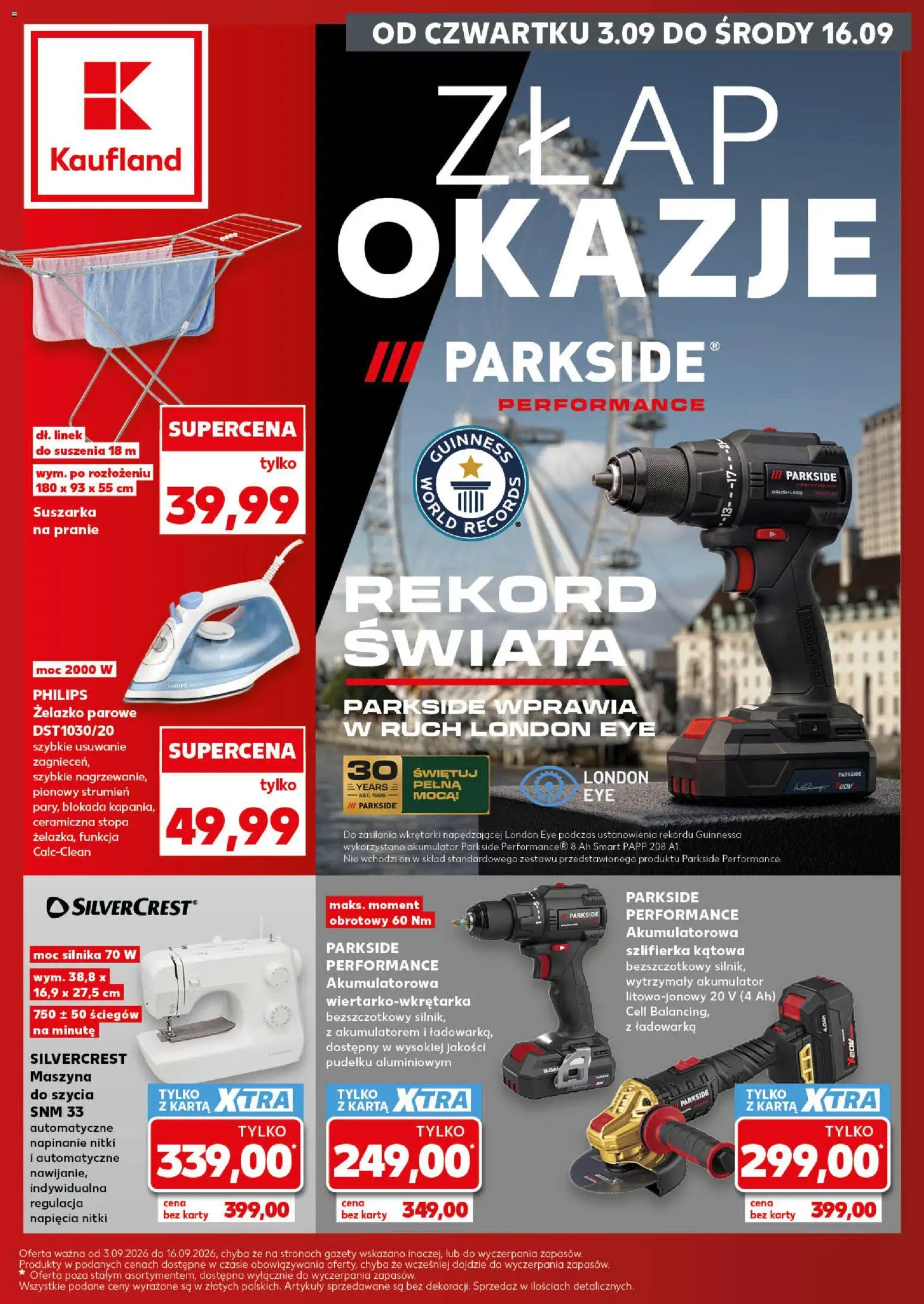 Náhled nabídky: Kaufland Polsko Kaufland Polsko leták - Złap okazje platný od 03.09.2026 - Parkside, Guinness, Karty