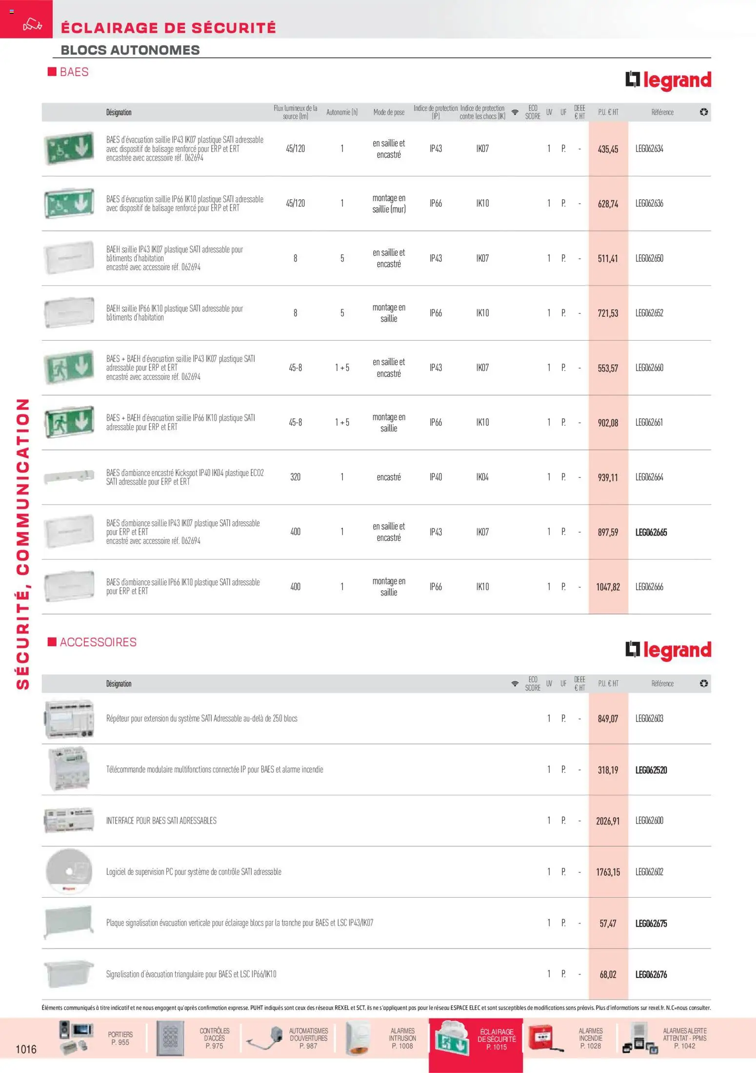 Prévisualisation de Brochure sécurité, communication du magasin Rexel formulaire valide 18/11/2025 - PC, Télécommande, Éclairage
