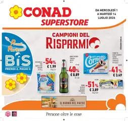 Anteprima dell'opuscolo Campioni del risparmio dal negozio Conad valido da 30/06/2026