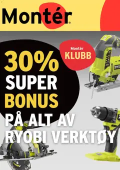Forhåndsvis Montér kundeavis fra butikk Montér gyldig fra 18/08/2026