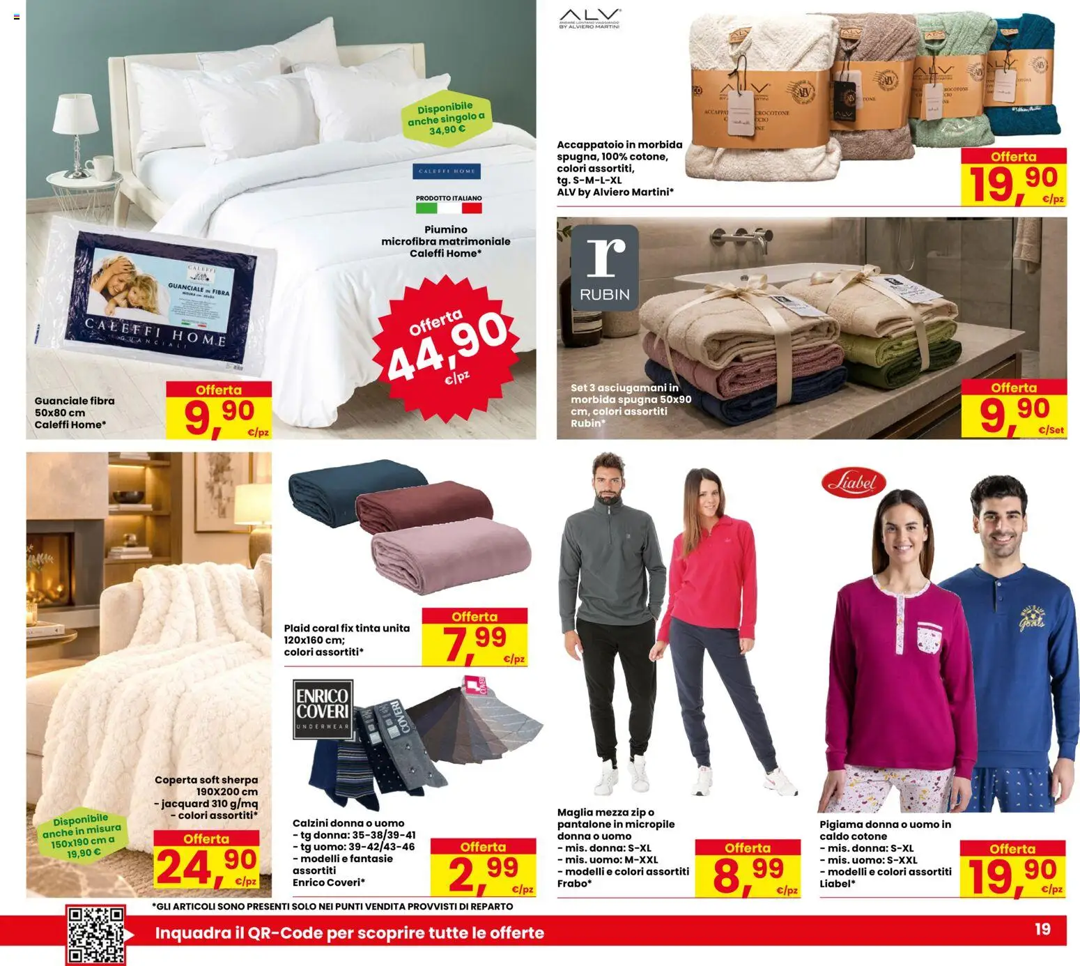 Anteprima dell'opuscolo Eurospar volantino Udine dal negozio Eurospar valido da 15/10/2026 - Guanciale, Martini, Accappatoio, Plaid, Spugna, Calzini, Asciugamani, Coperta