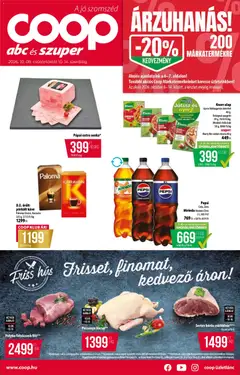 COOP - COOP akciós újság megtekintése, amely érvényes 2026.10.08.-től