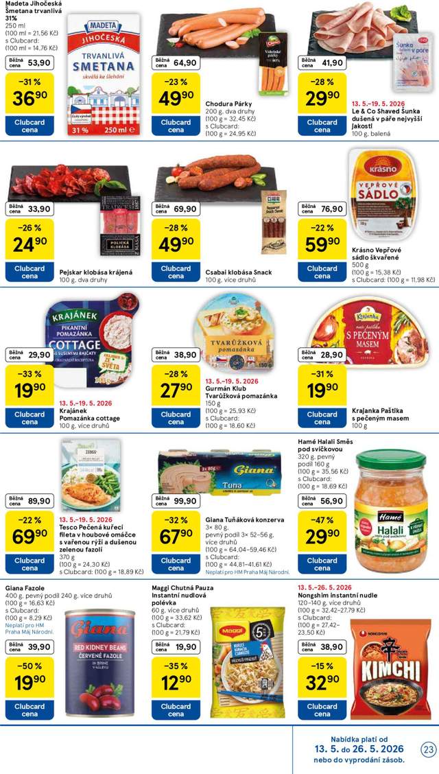 Nový Tesco leták od 13.05.
