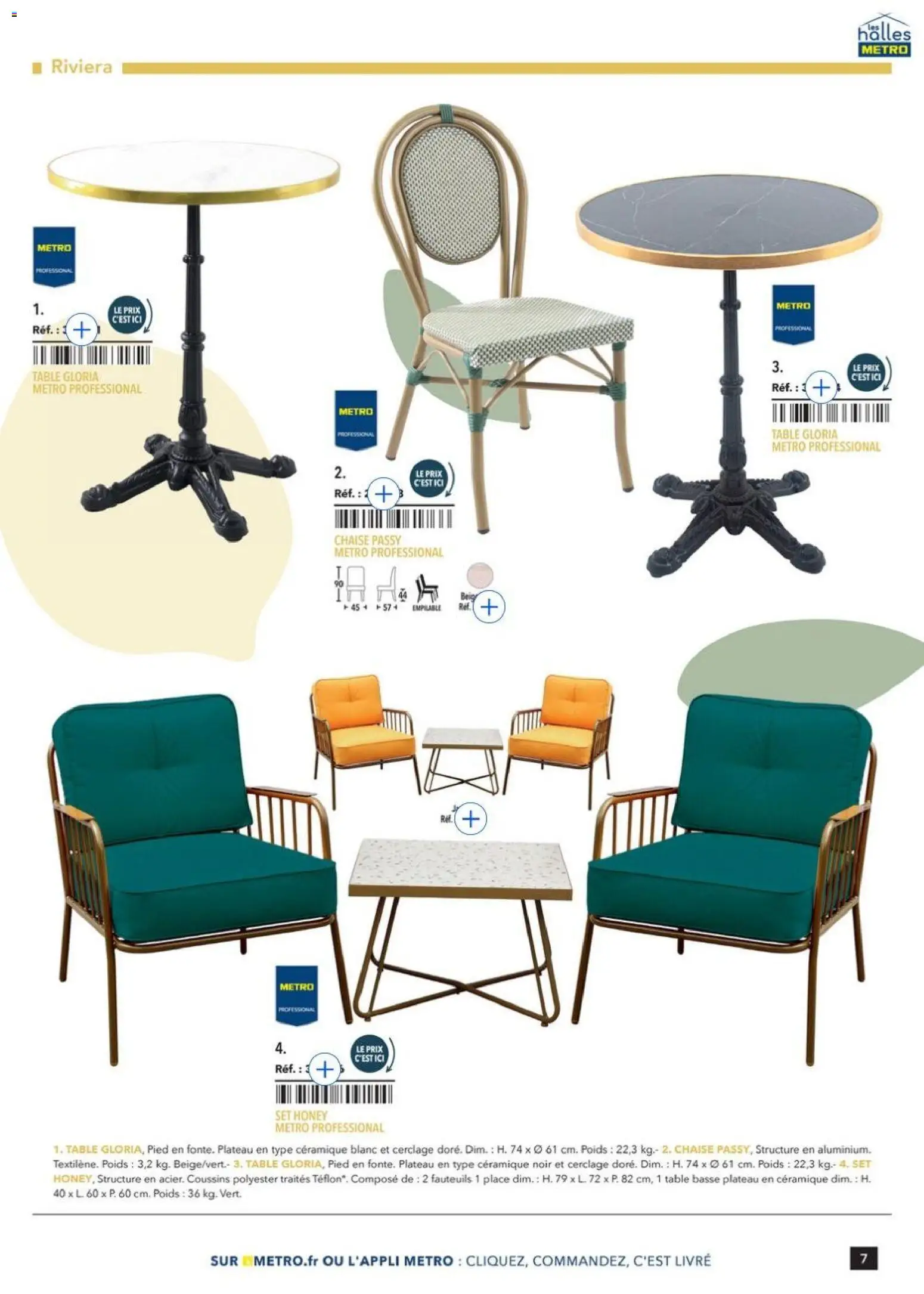 Prévisualisation de Terrasse&salle Collection 2026 du magasin METRO formulaire valide 09/01/2026 - Table basse, Livre, Chaise, Table, Plateau, Poids