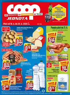 Náhľad COOP Jednota letáku platného od 18.06.2026