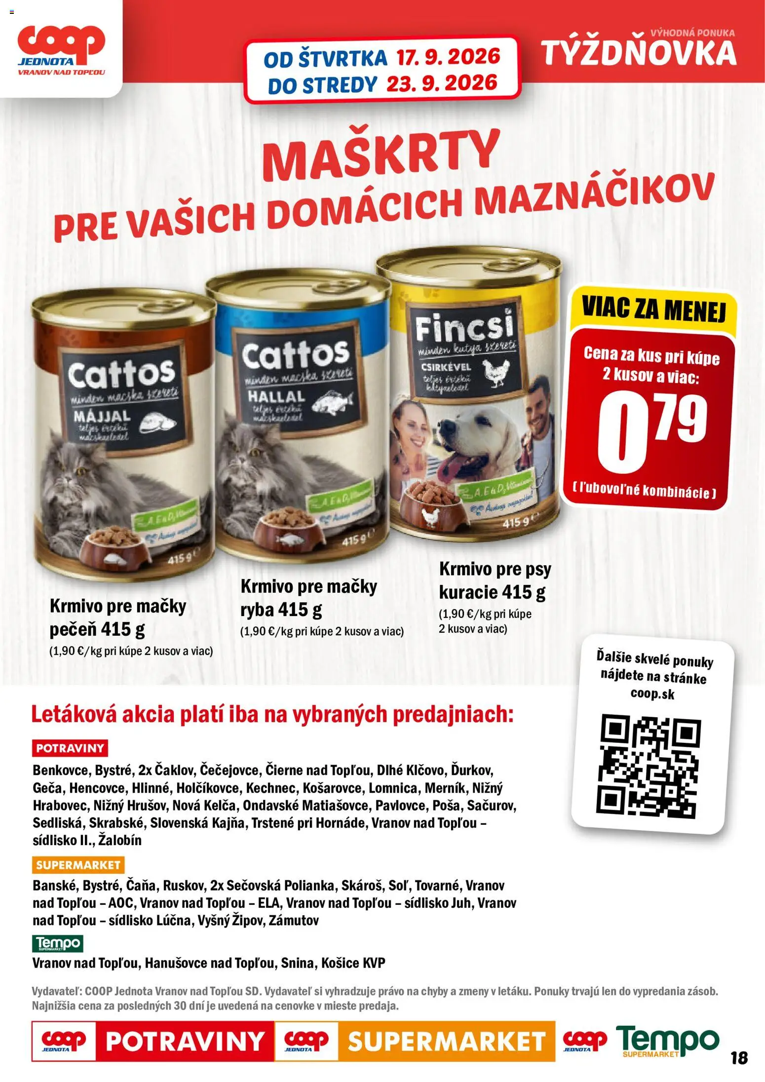 Náhľad COOP Jednota letáku platného od 17.09.2026