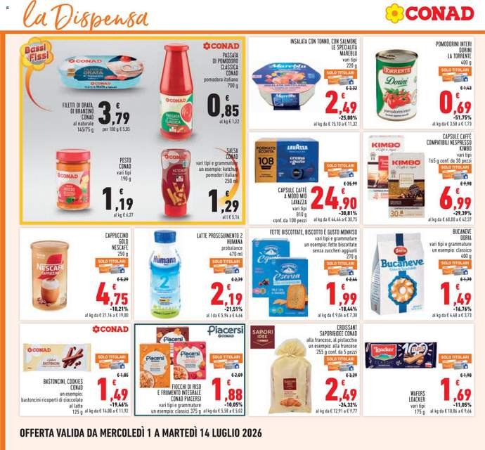 Nuovo volantino Conad dal 01/07