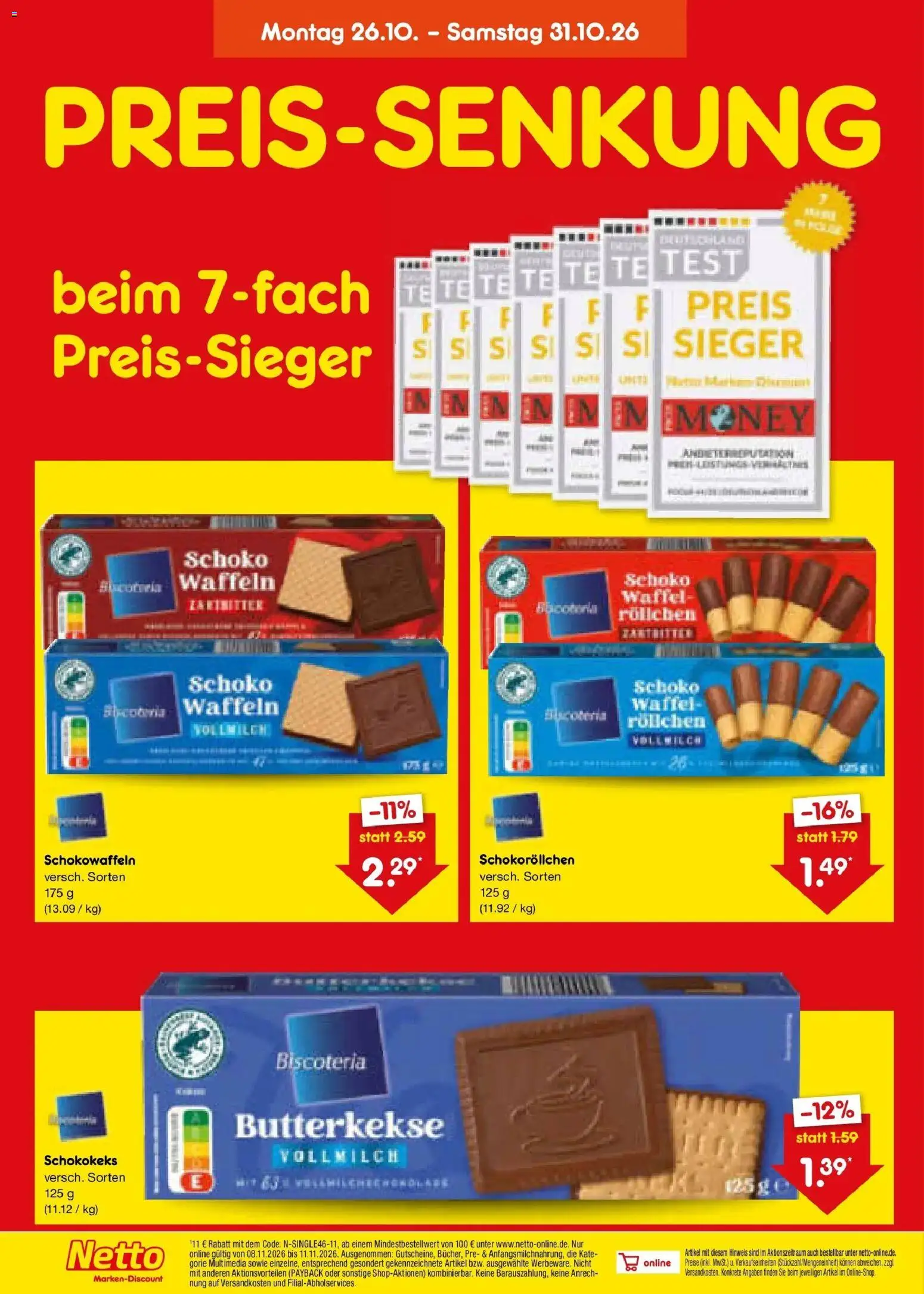 Vorschau von dem Prospekt des Geschäftes Netto Marken-Discount, gültig ab dem 26.10.2026