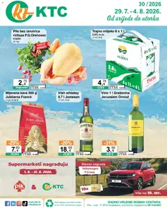 Pregled letka KTC Katalog trgovine KTC vrijedi od 29.07.2026