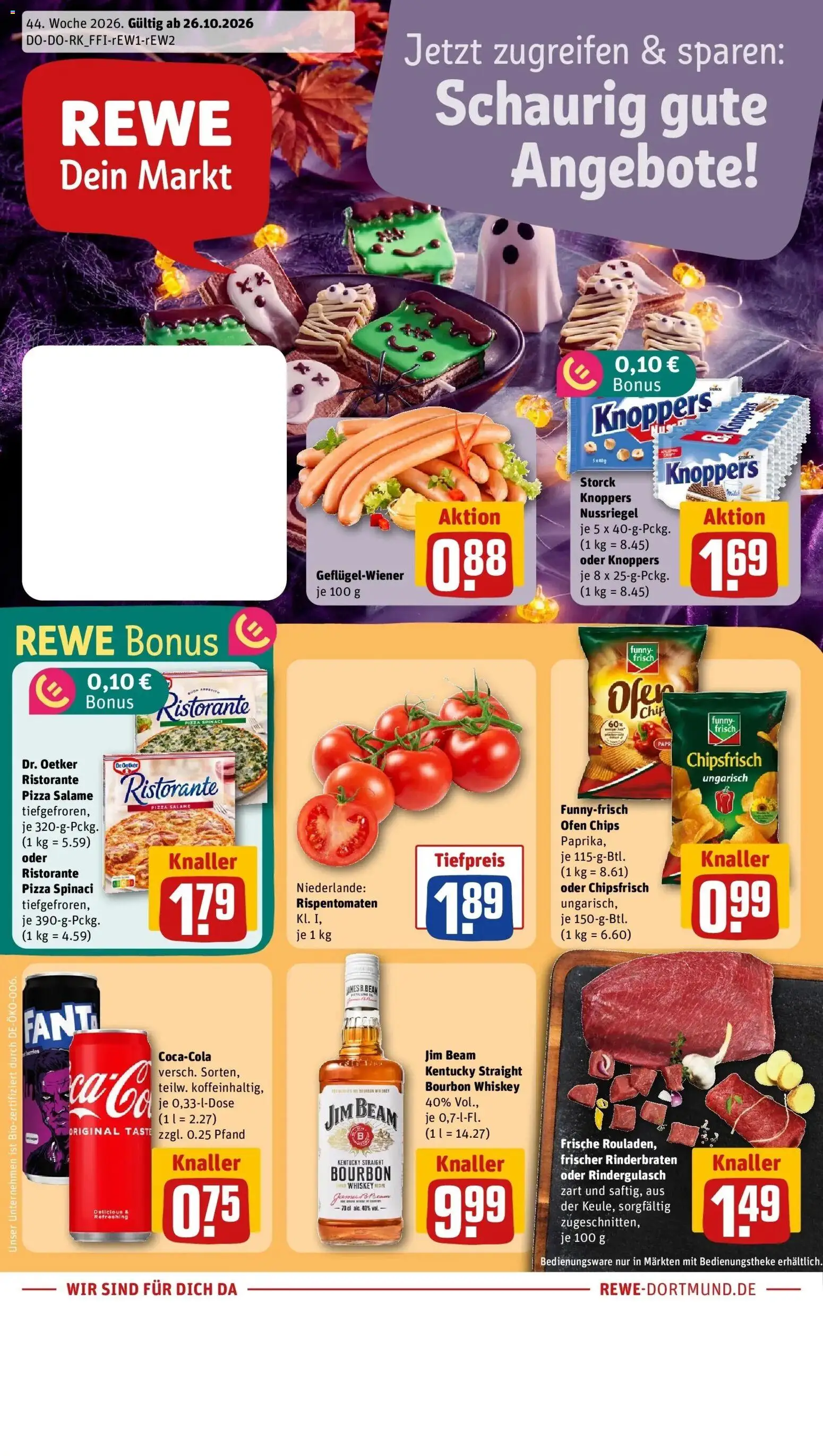 Vorschau von dem Prospekt des Geschäftes Rewe, gültig ab dem 26.10.2026