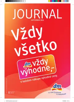 Náhľad dm drogerie letáku platného od 01.09.2026