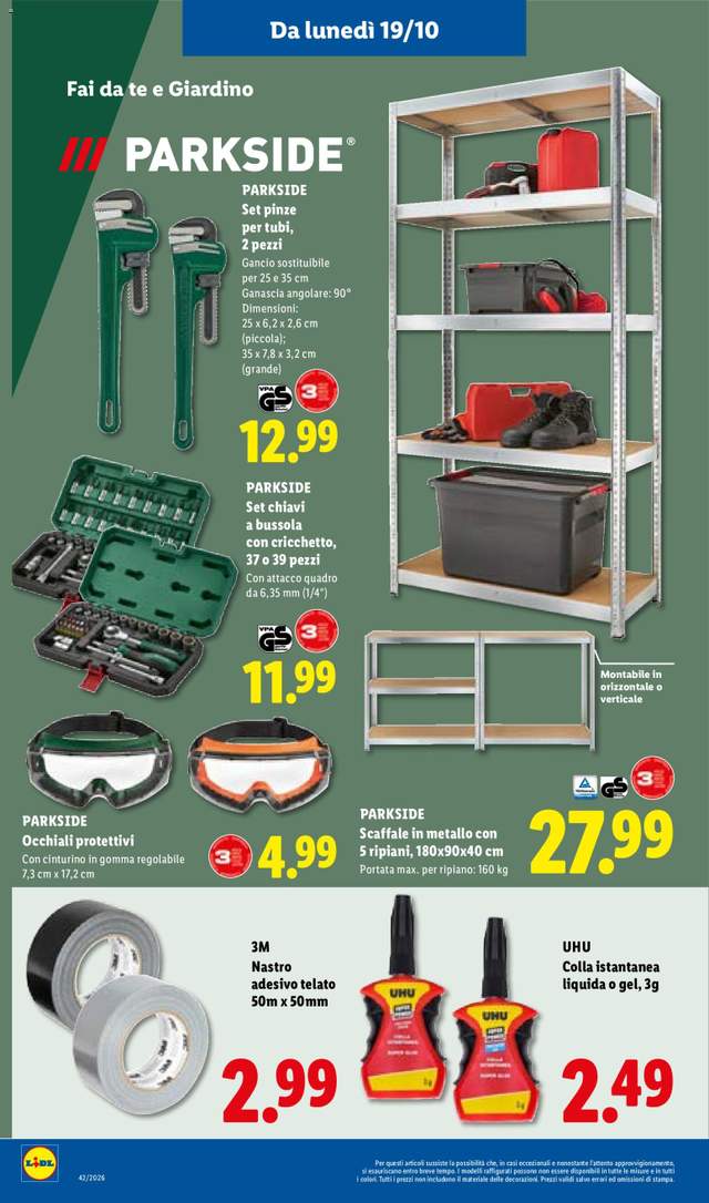 Nuovo volantino Lidl dal 15/10