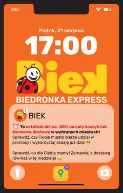 Náhled nabídky: Biedronka Polsko Biedronka Polsko leták - Biek Exspress platný od 21.08.2026