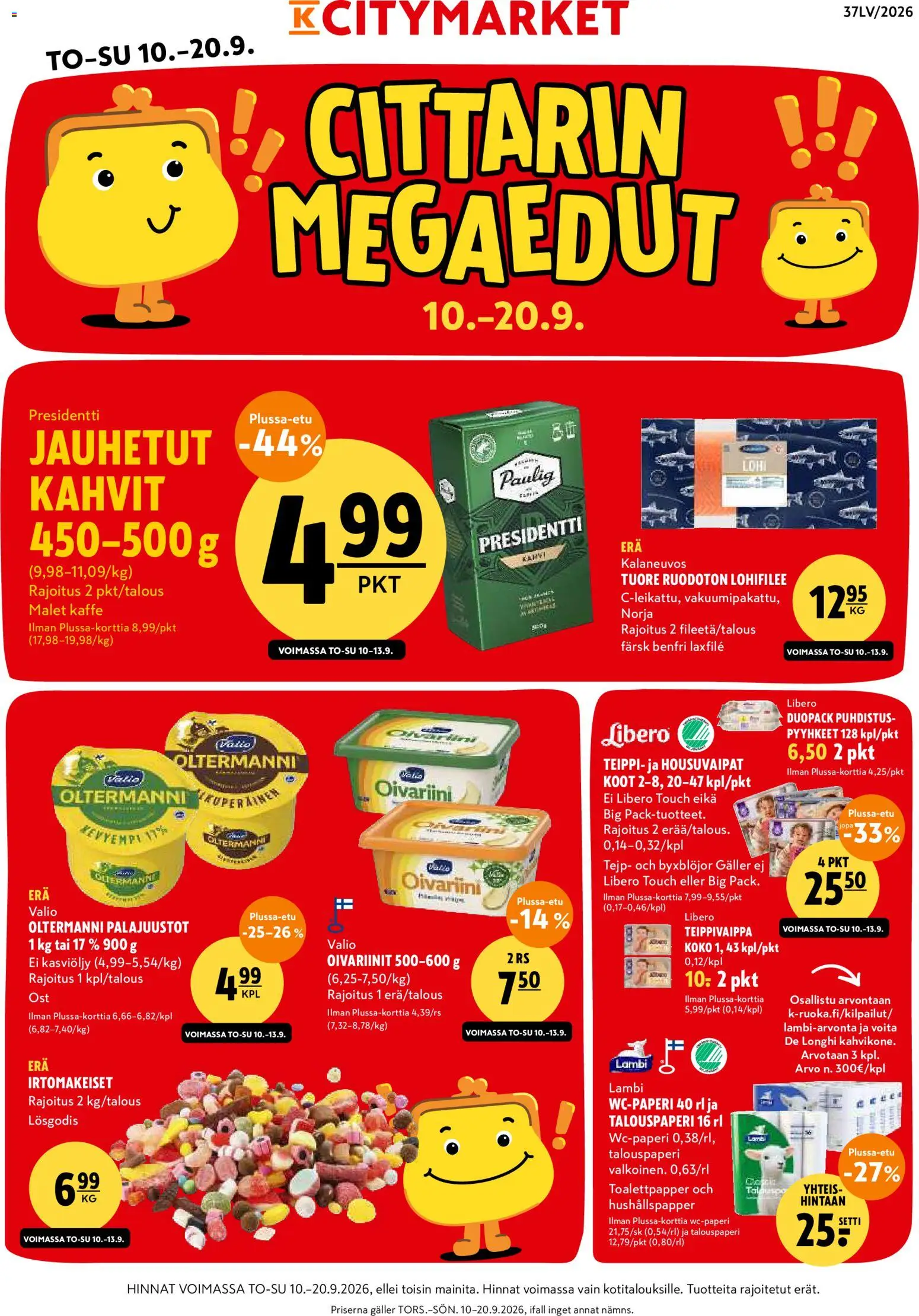 Kaupan K-Citymarket K-Citymarket tarjoukset esikatselu, voimassa 10/09/2026
