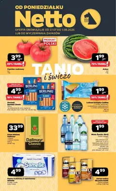 Pogląd gazetki "Netto gazetka od poniedziałku" ze sklepu Netto ważnej od 27.07.2026