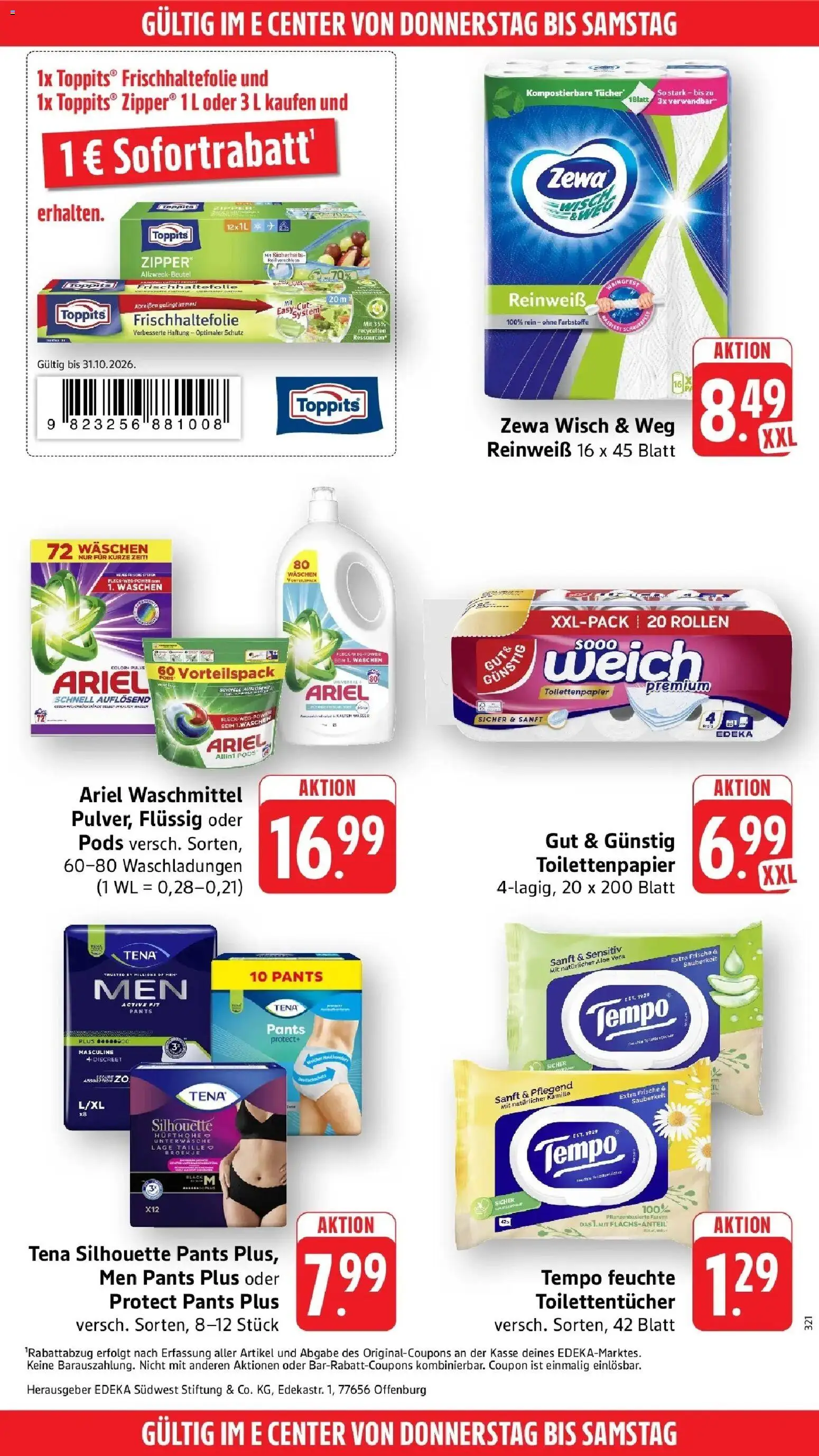 Vorschau von dem Prospekt des Geschäftes Edeka, gültig ab dem 26.10.2026