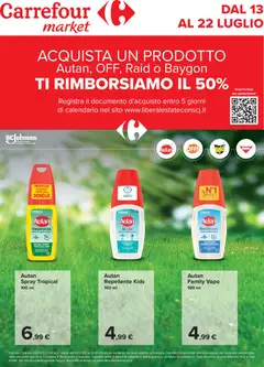 Anteprima dell'opuscolo Carrefour volantino Market Insetticidi dal negozio Carrefour valido da 13/07/2026