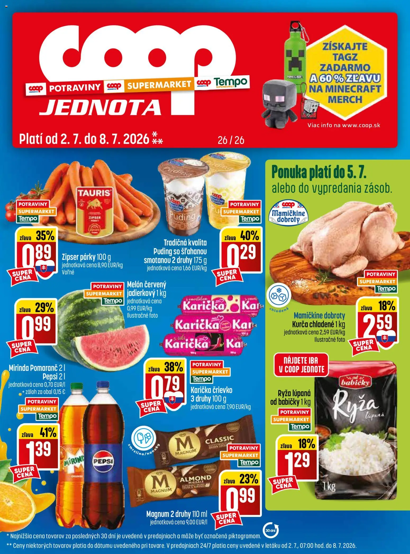 Náhľad COOP Jednota letáku platného od 02.07.2026