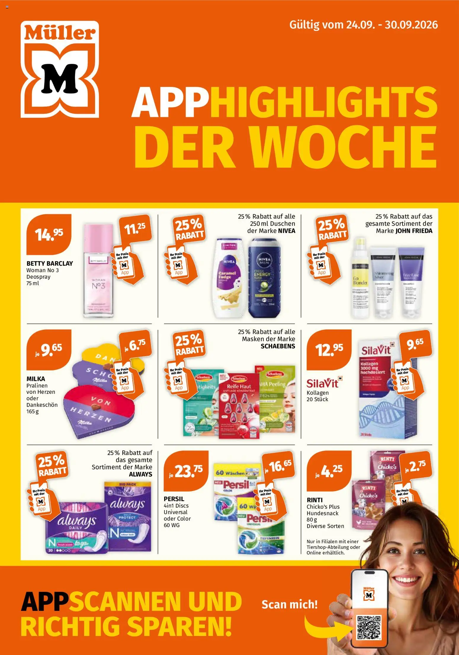 Vorschau des Merkblatts Müller aktionen vom Shop Müller gültig von 24.09.2026 bis 30.09.2026