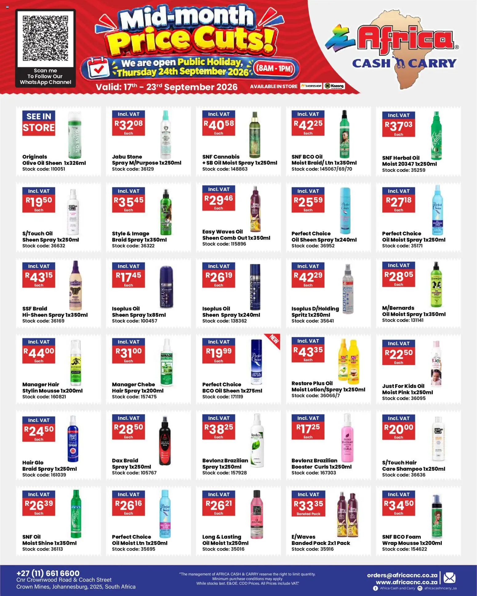 Preview of Africa Cash & Carry flyer valid from 17/09/2026