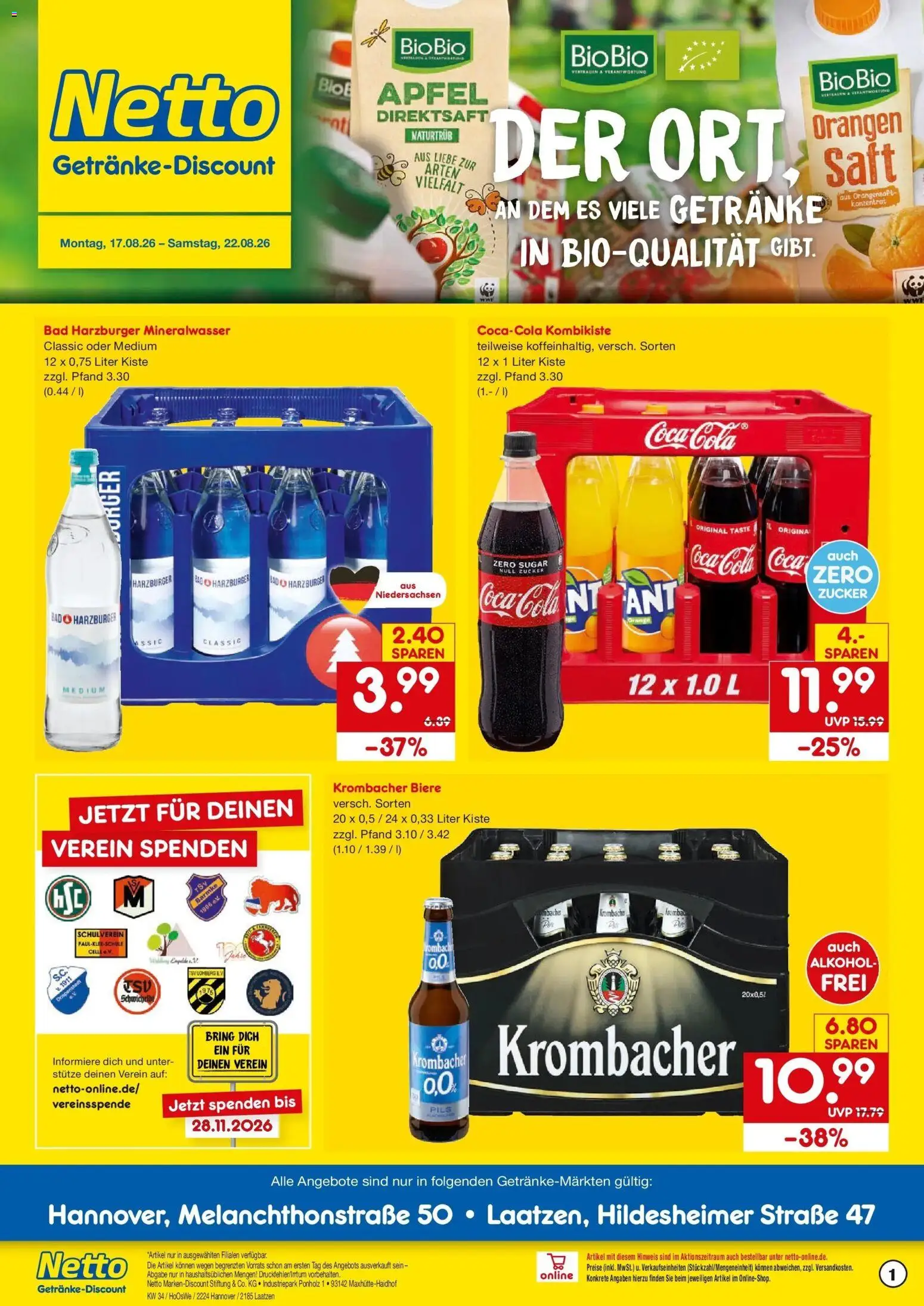 Vorschau von dem Prospekt des Geschäftes Netto Marken-Discount, gültig ab dem 17.08.2026