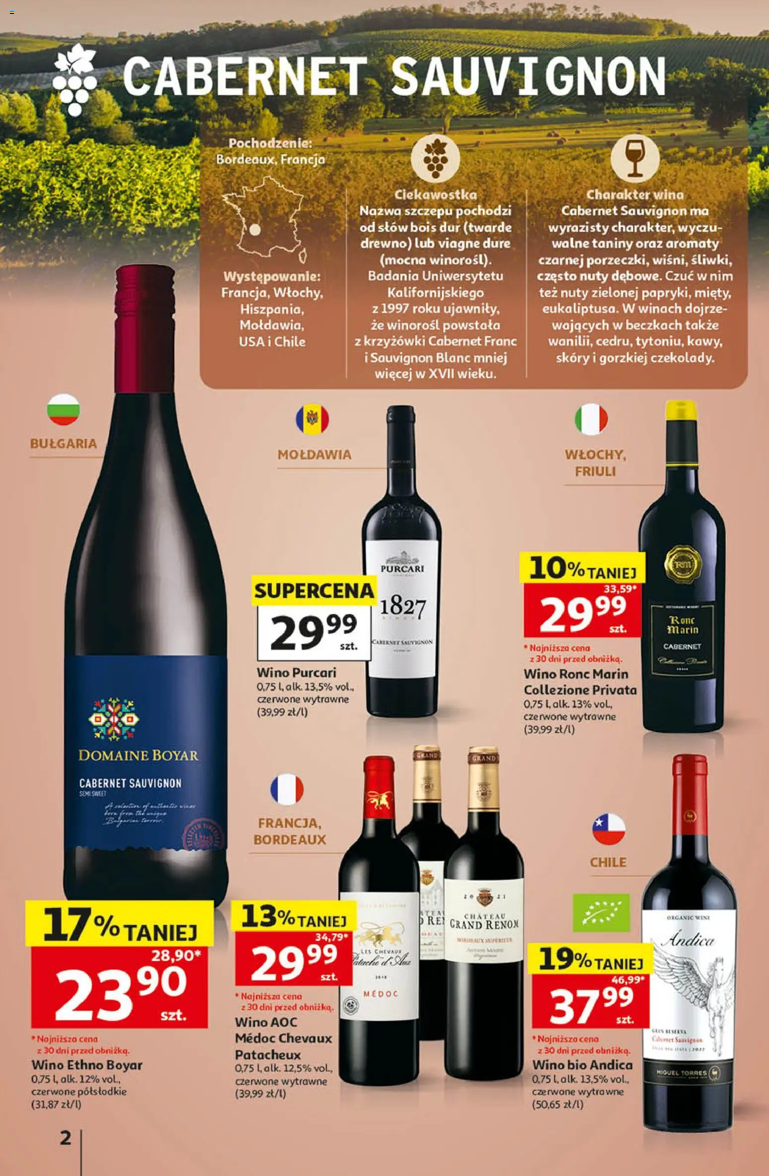 Pogląd gazetki "Auchan gazetka - Katalog Wino" ze sklepu Auchan ważnej od 05.10.2026 - Wino, Sauvignon Blanc