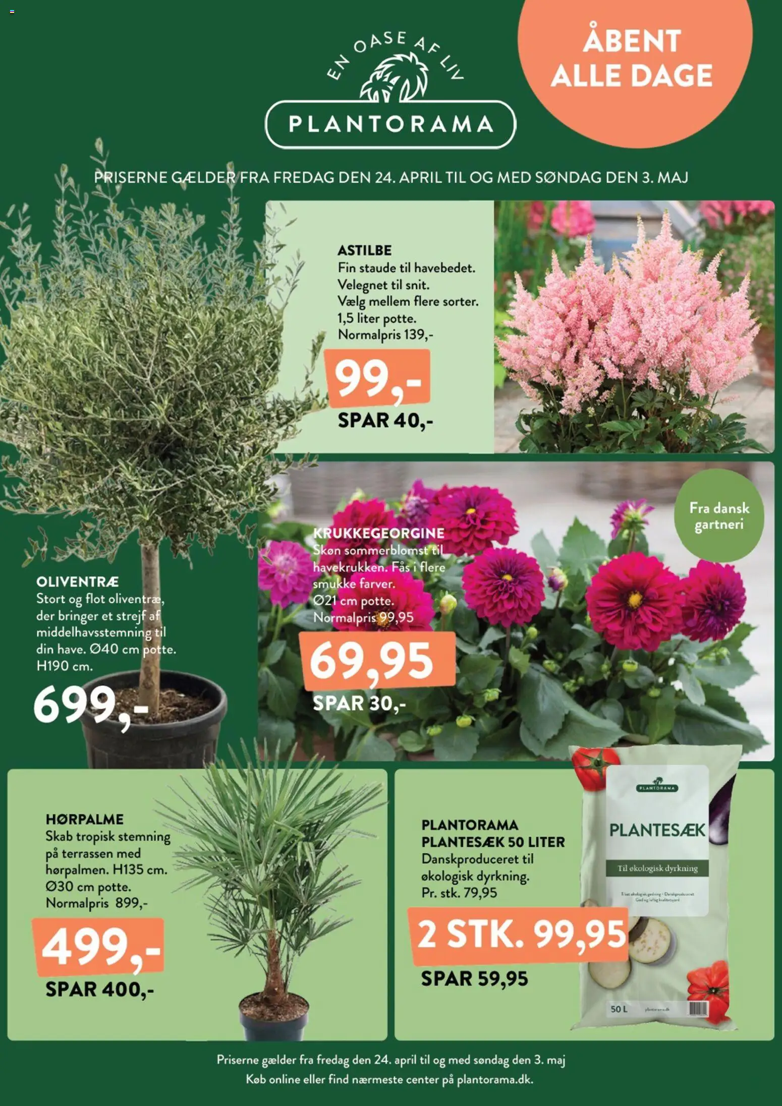Eksempel på tilbudsavis Plantorama - Tilbudsavis fra butik Plantorama gyldig fra 24/04/2026