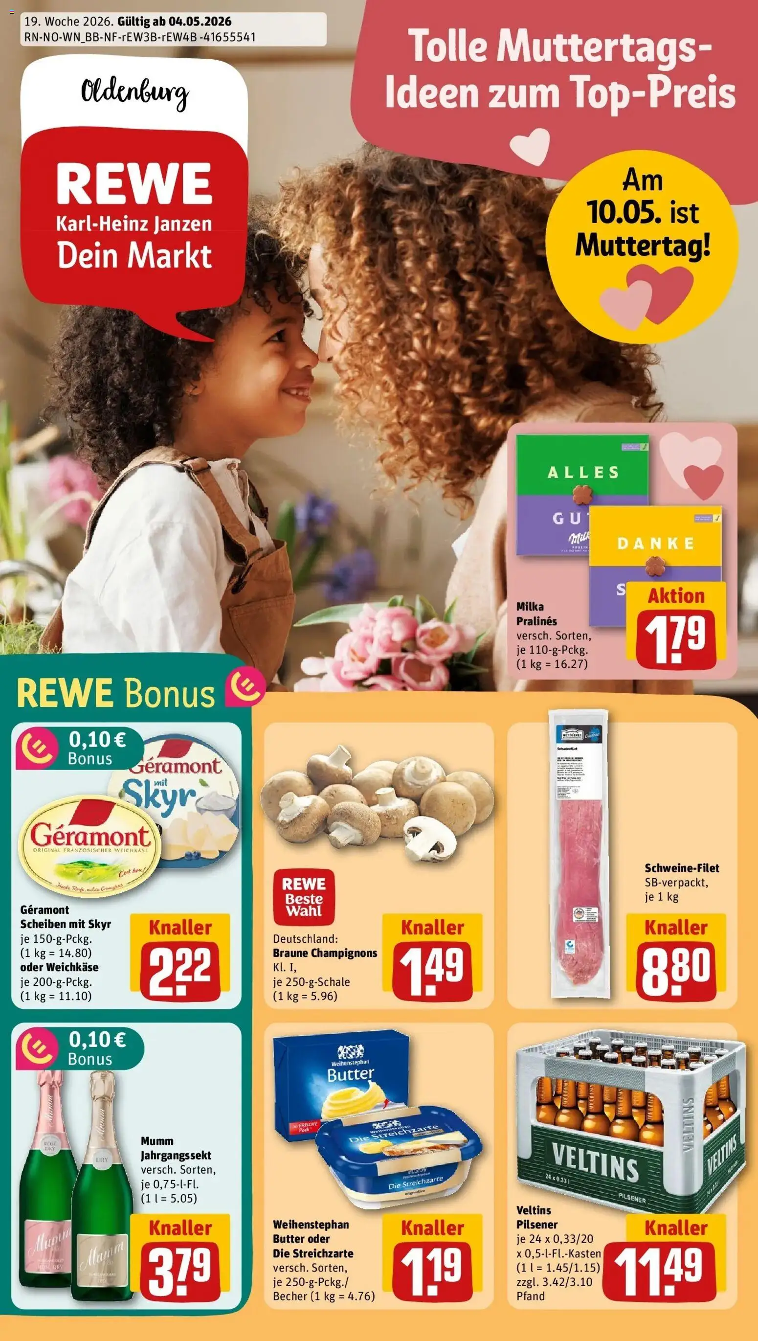 Vorschau von dem Prospekt des Geschäftes Rewe, gültig ab dem 04.05.2026