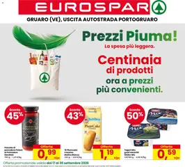 Anteprima dell'opuscolo Eurospar volantino Gruaro dal negozio Eurospar valido da 17/09/2026