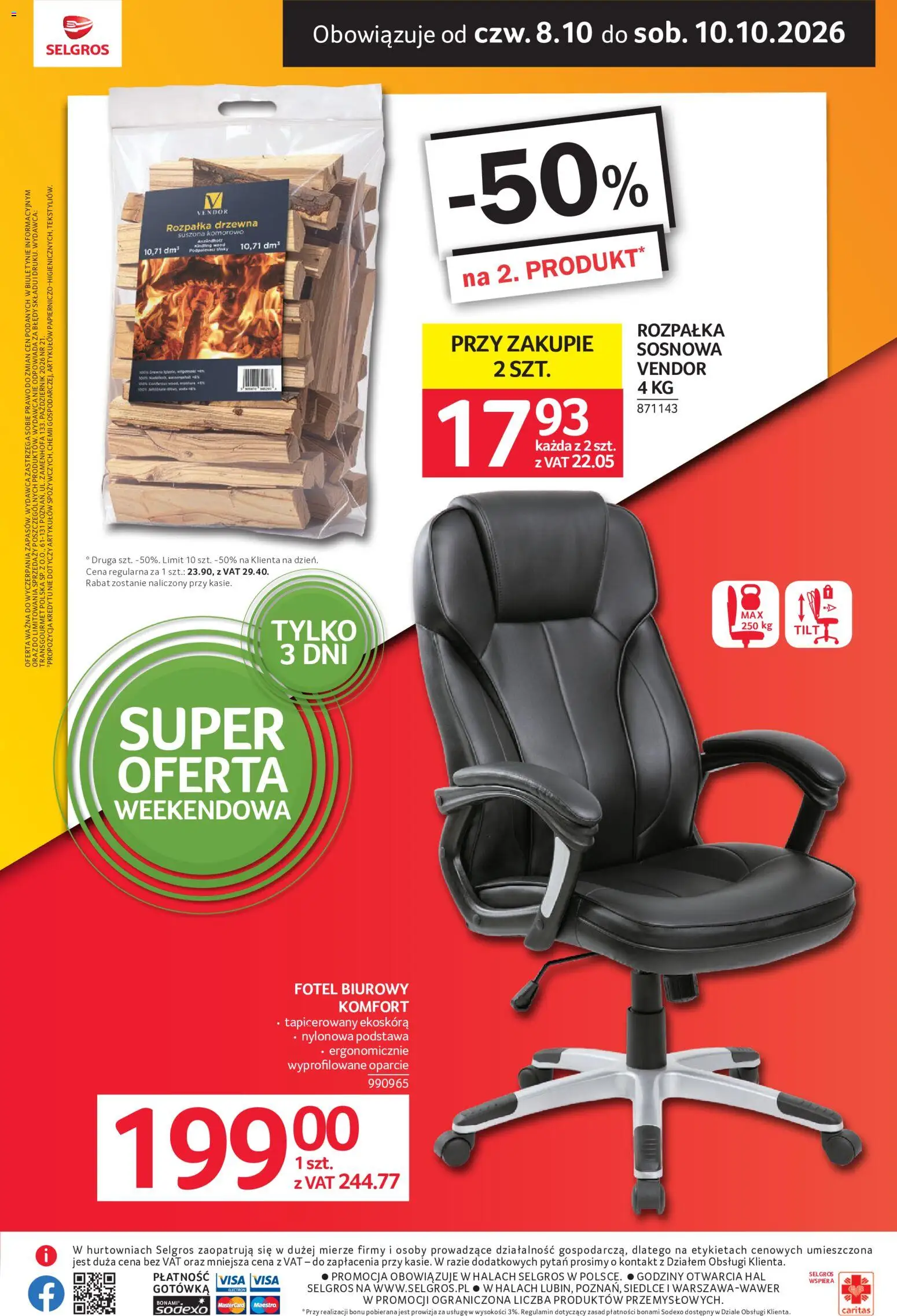 Pogląd gazetki "Selgros cash&carry gazetka - Oferta weekendowa" ze sklepu Selgros cash&carry ważnej od 08.10.2026 - Fotel