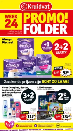 Prévisualisation de Kruidvat Folder week 24 du magasin Kruidvat formulaire valide 09/06/2026
