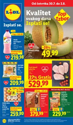 Pregled Lidl kataloga - važi od 30.07.2026