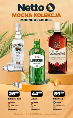 Pogląd gazetki "Netto gazetka - Alkohole mocne" ze sklepu Netto ważnej od 22.06.2026