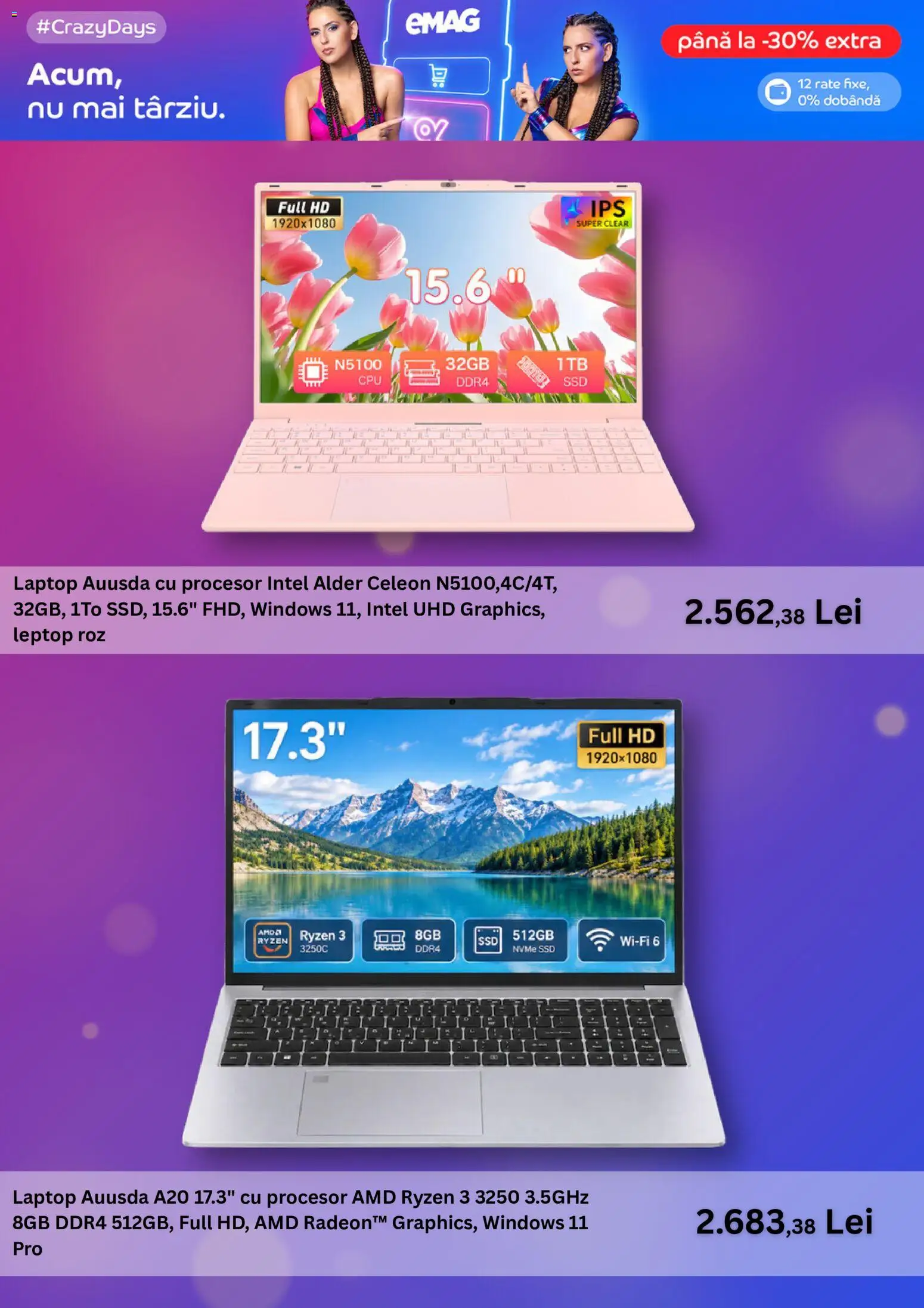 Previzualizarea de cataloage: Emag Emag Catalog valabil de la 27.10.2026 - Laptop, Clear