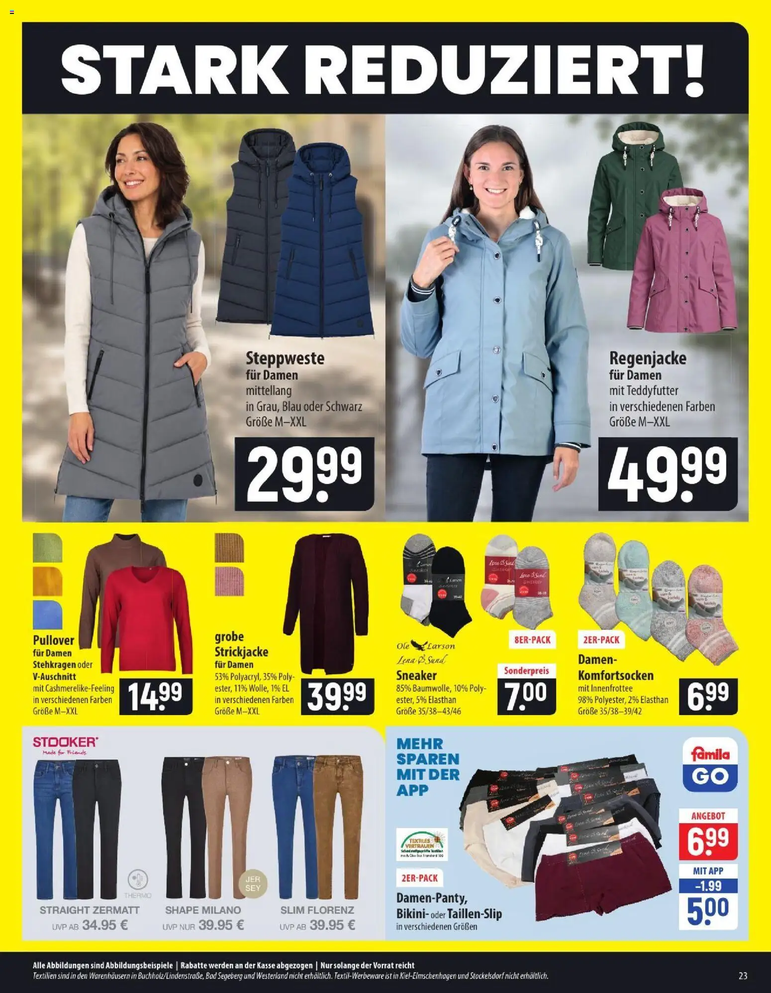 Vorschau von dem Prospekt des Geschäftes Famila, gültig ab dem 07.09.2026 - Bikini, Bad, Pullover, Strickjacke, Regenjacke, Steppweste